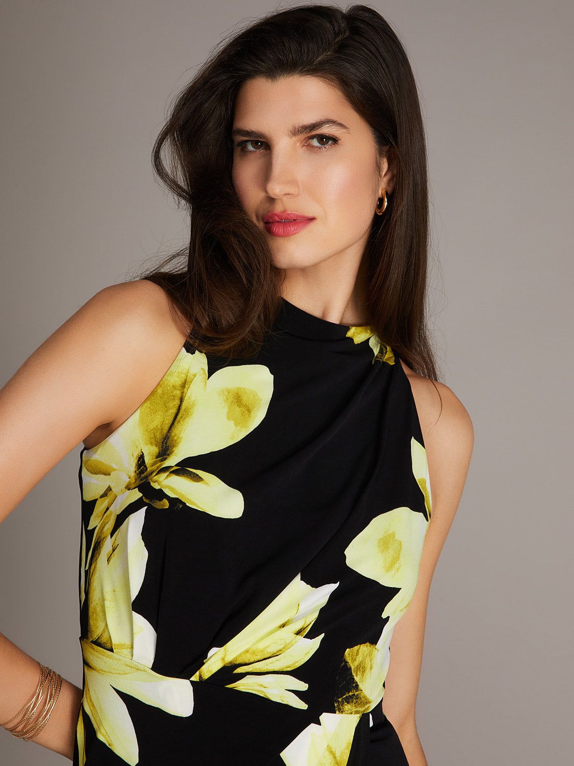 Printed Mock Neck Gown sold by Suzy Shier product image thumbnail 3