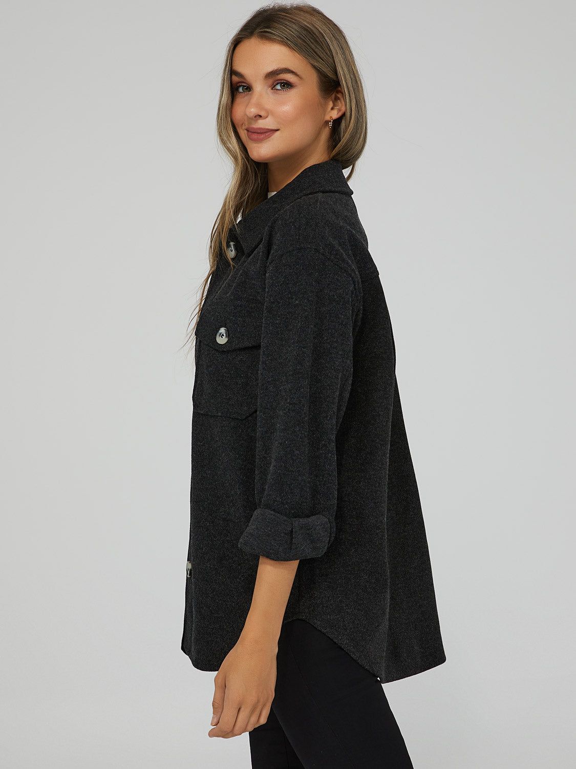 Classic Shacket sold by Suzy Shier product image thumbnail 3