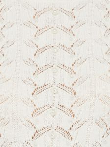 Pearl Embellished Pointelle Sweater sold by Suzy Shier