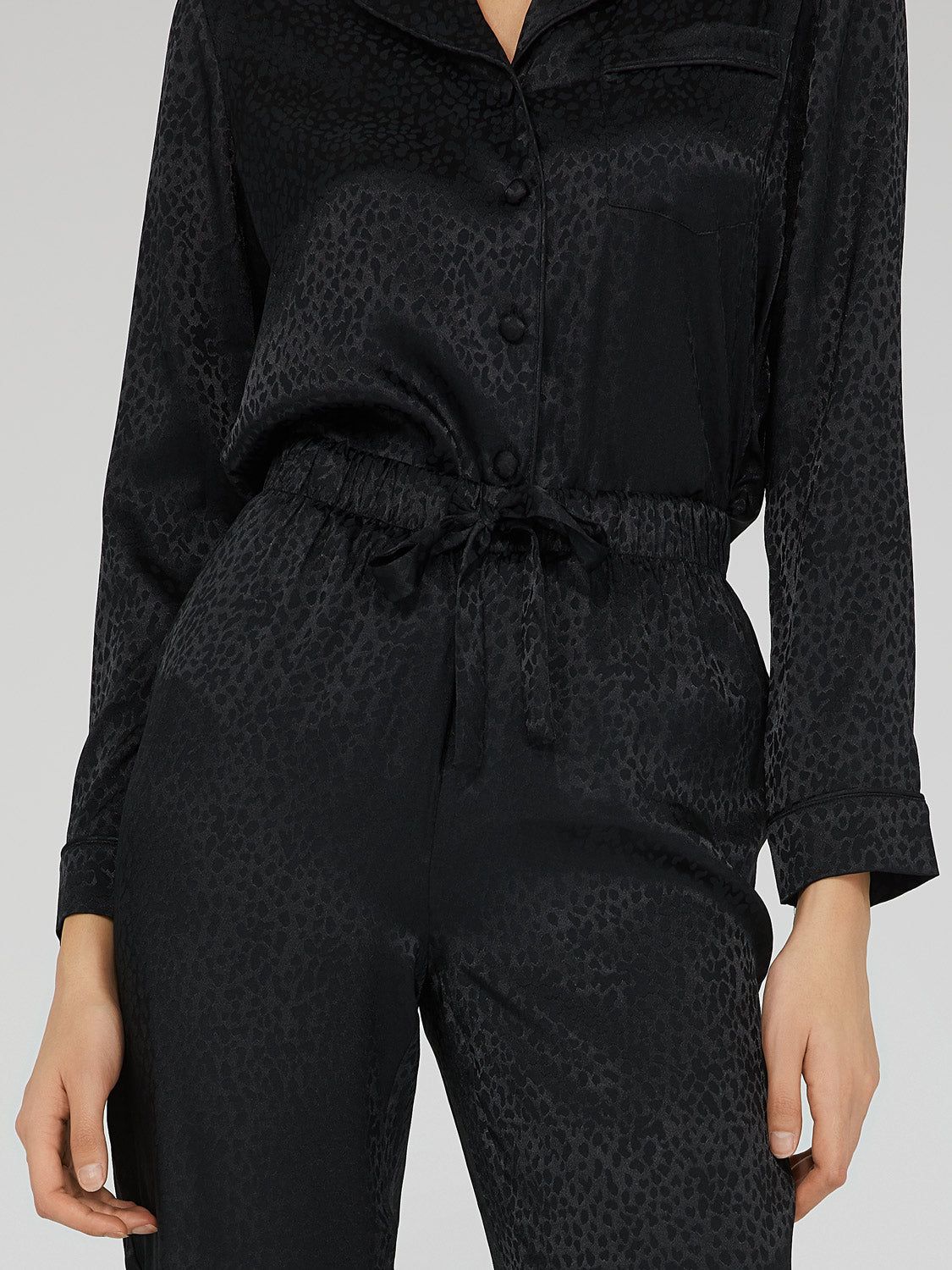 Satin Leopard Print PJ Set sold by Suzy Shier product image thumbnail 2