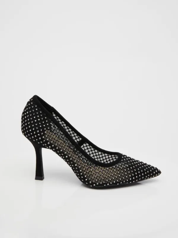 Jewelled Pointed-Toe High Heel Pump sold by Suzy Shier