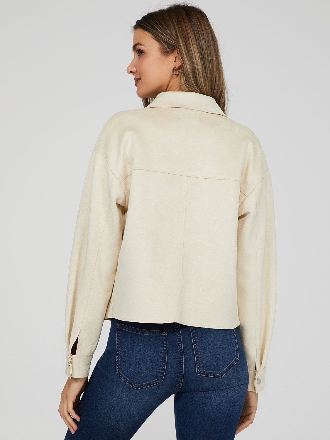 Cropped Suede Shacket sold by Suzy Shier product image thumbnail 6