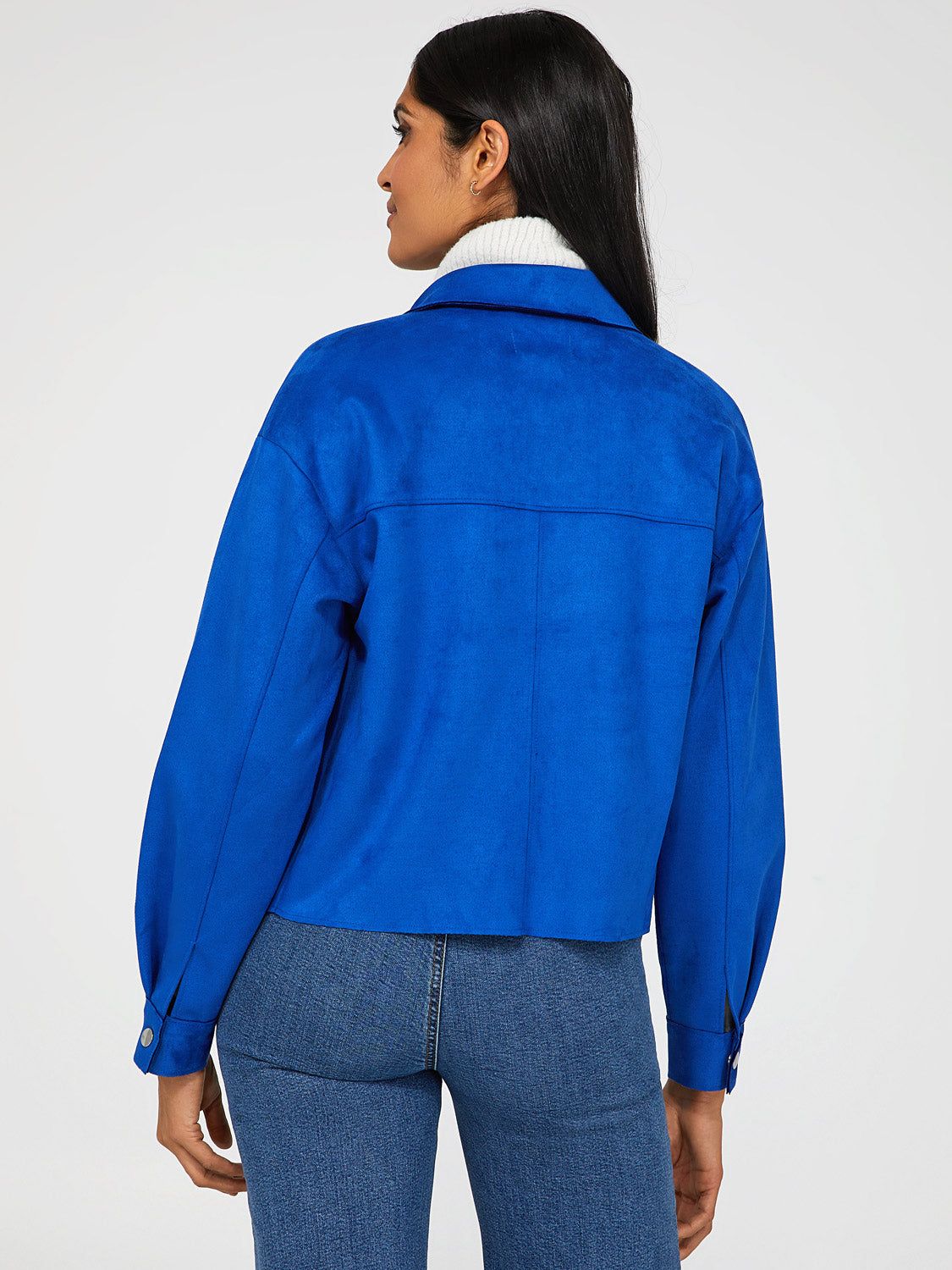 Cropped Suede Shacket sold by Suzy Shier product image thumbnail 10