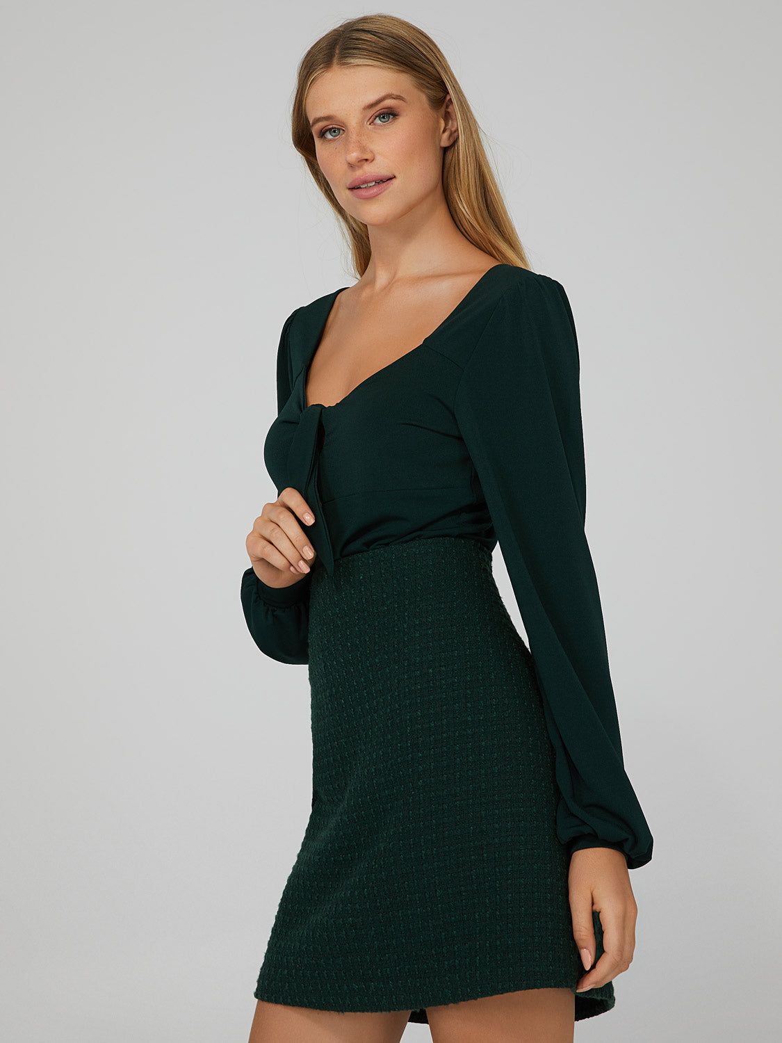 Sweetheart Tie-Front Top sold by Suzy Shier product image thumbnail 4