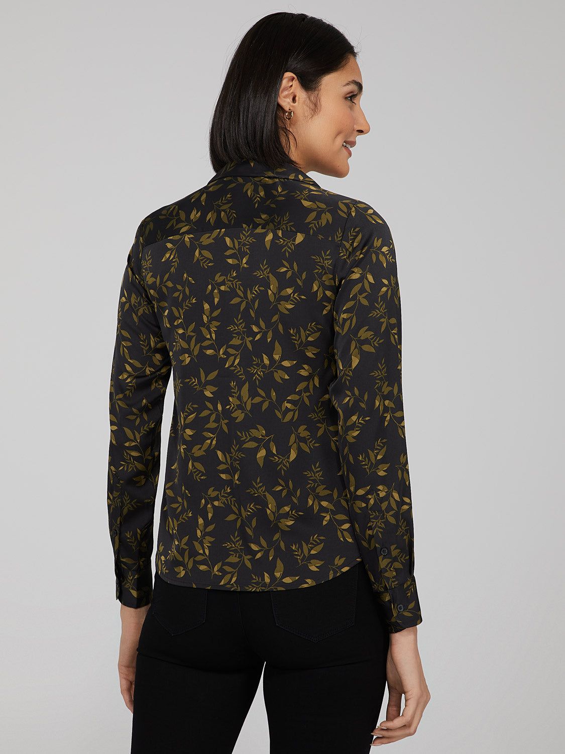 Printed Button-Down Blouse sold by Suzy Shier product image thumbnail 4