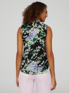 Floral Crepe Chiffon Sleeveless Blouse sold by Suzy Shier