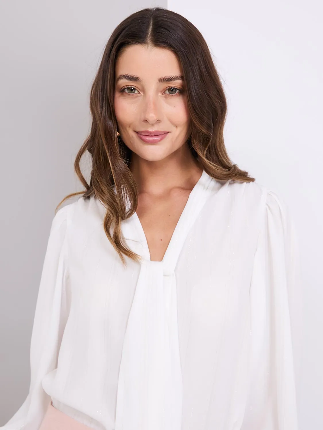 Popover Bow Blouse sold by Suzy Shier product image thumbnail 2