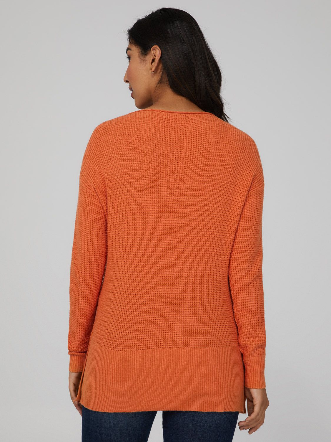 Waffle Knit Side Button Sweater sold by Suzy Shier product image thumbnail 4