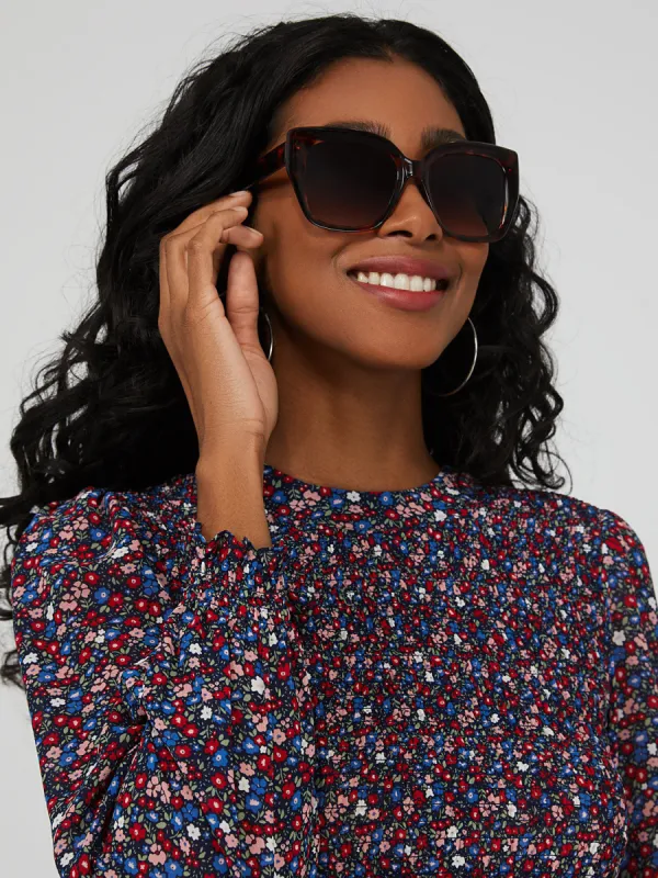 Oversized Tortoise Wayfarer Sunglasses sold by Suzy Shier