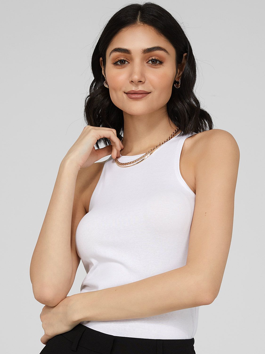 High Neck Tank Top sold by Suzy Shier product image thumbnail 2