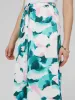 Satin Floral Print Maxi Skirt With Drawstring sold by Suzy Shier