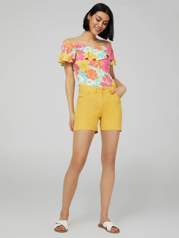 Clean Hem Bermuda Shorts sold by Suzy Shier