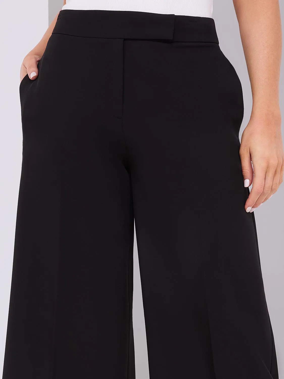 Wide Leg Gaucho Pants sold by Suzy Shier product image thumbnail 4