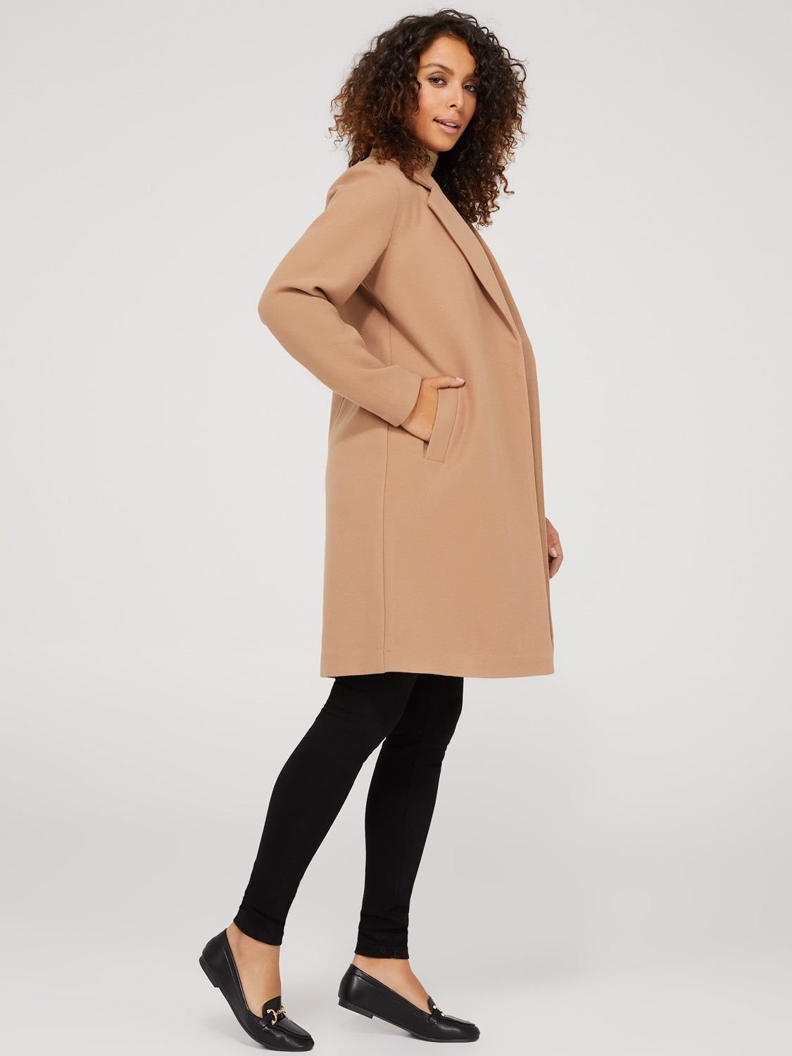 Car Coat With Front Welt Pockets sold by Suzy Shier product image thumbnail 3