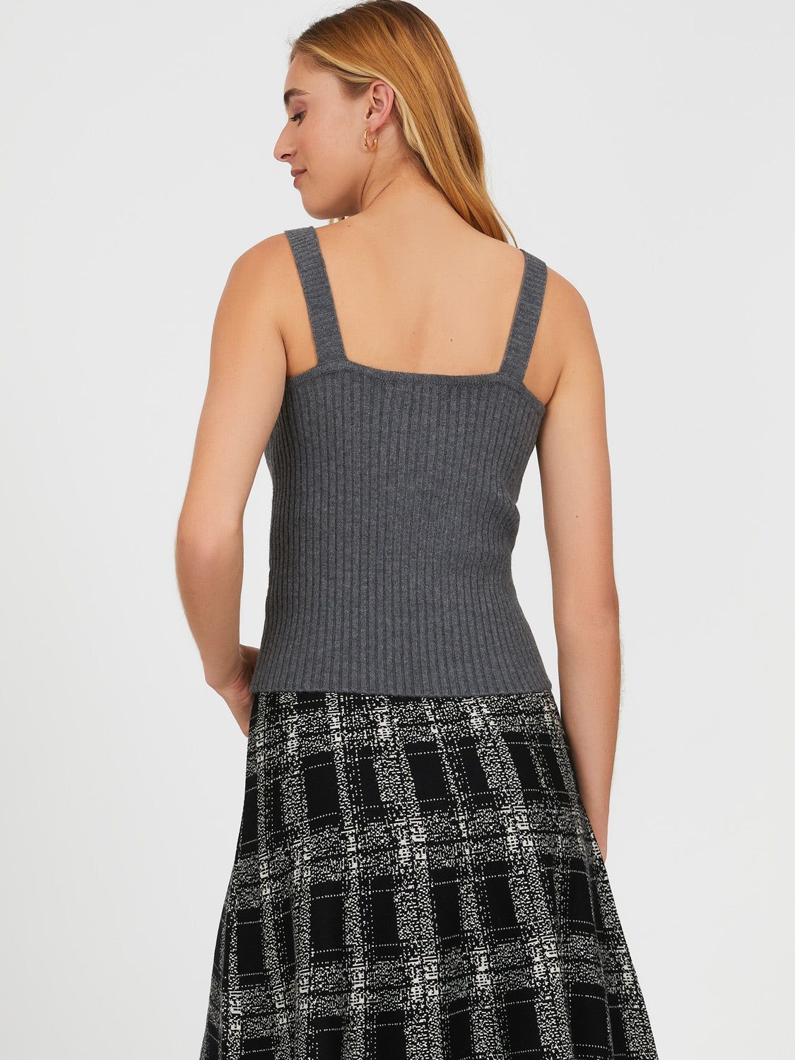Ribbed Sweater Knit Tank Top sold by Suzy Shier product image thumbnail 9