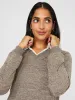 2-Fer Chiffon Long Sleeve Top sold by Suzy Shier