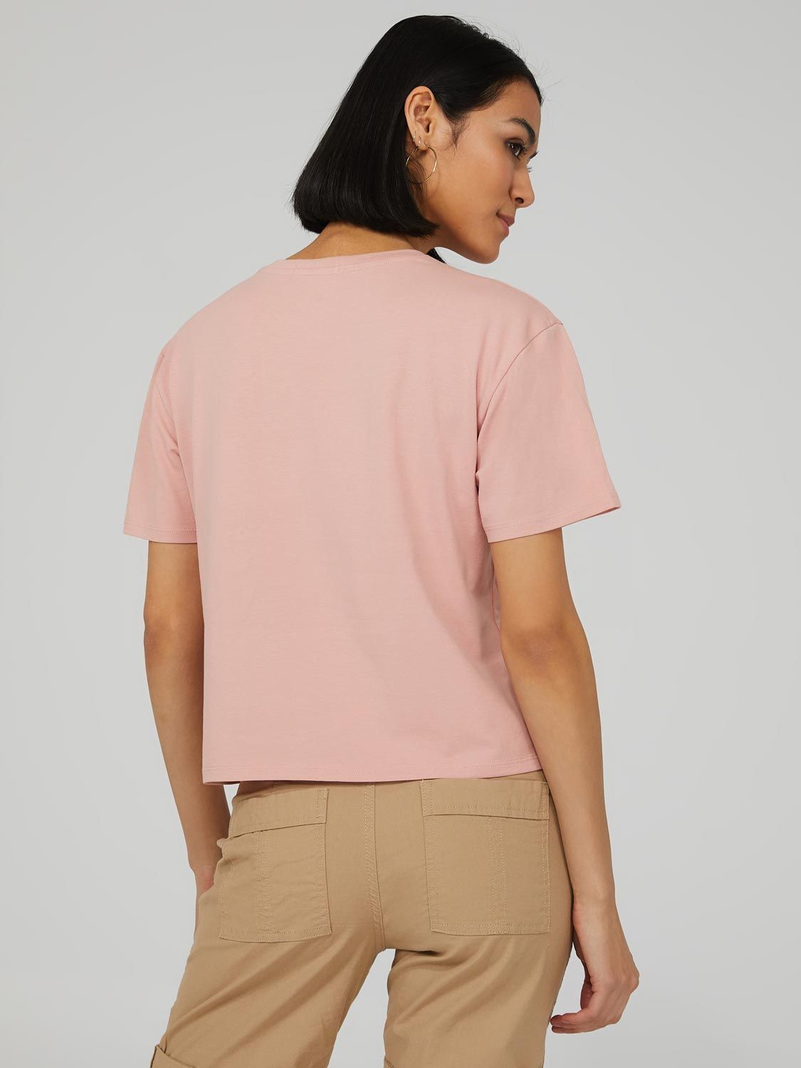 "Sunset" Embroidered Short Sleeve T-Shirt sold by Suzy Shier product image thumbnail 4