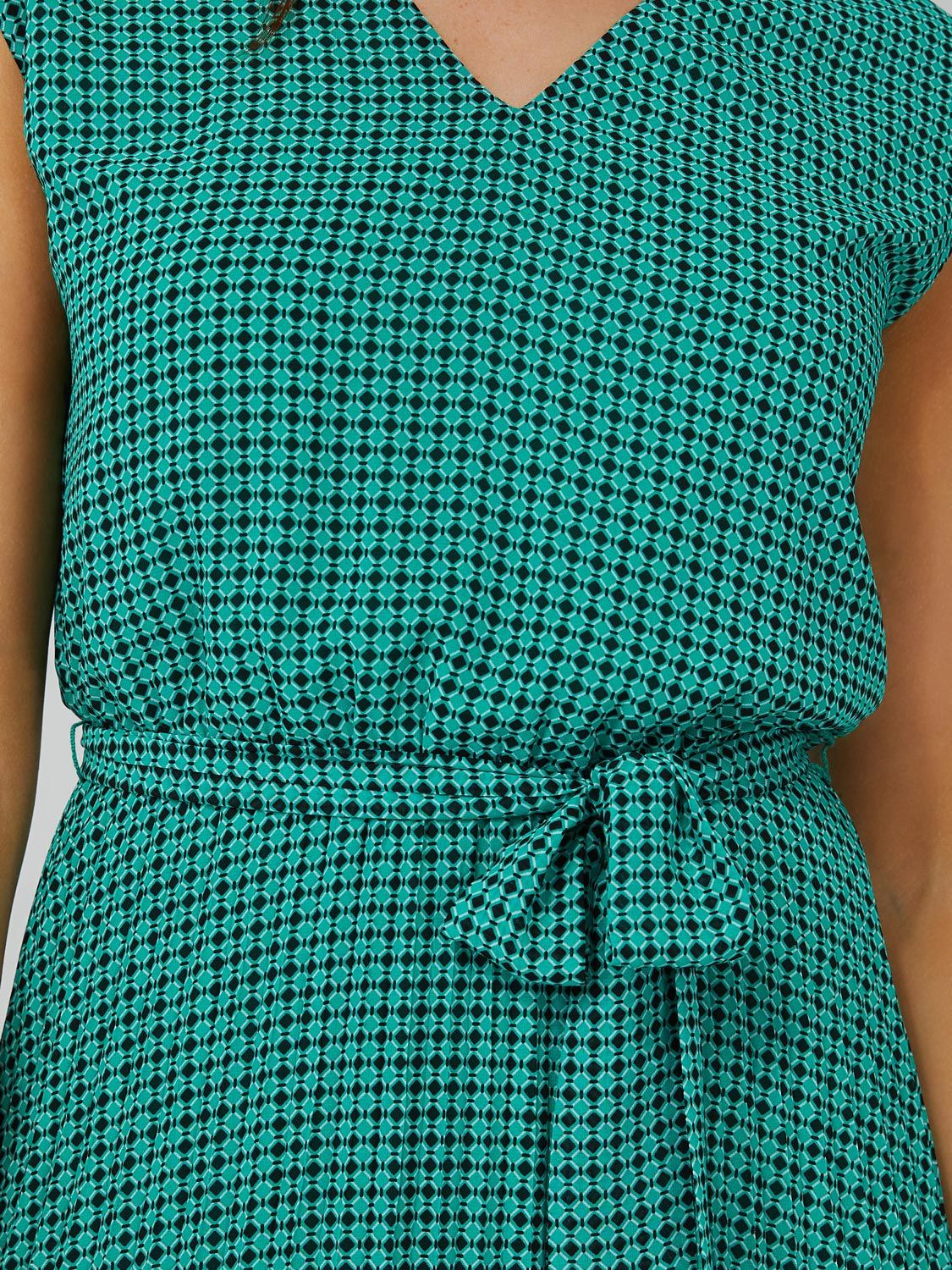 Printed Sleeveless Midi Dress With Pleated Skirt, The Lauren Dress sold by Suzy Shier product image thumbnail 7