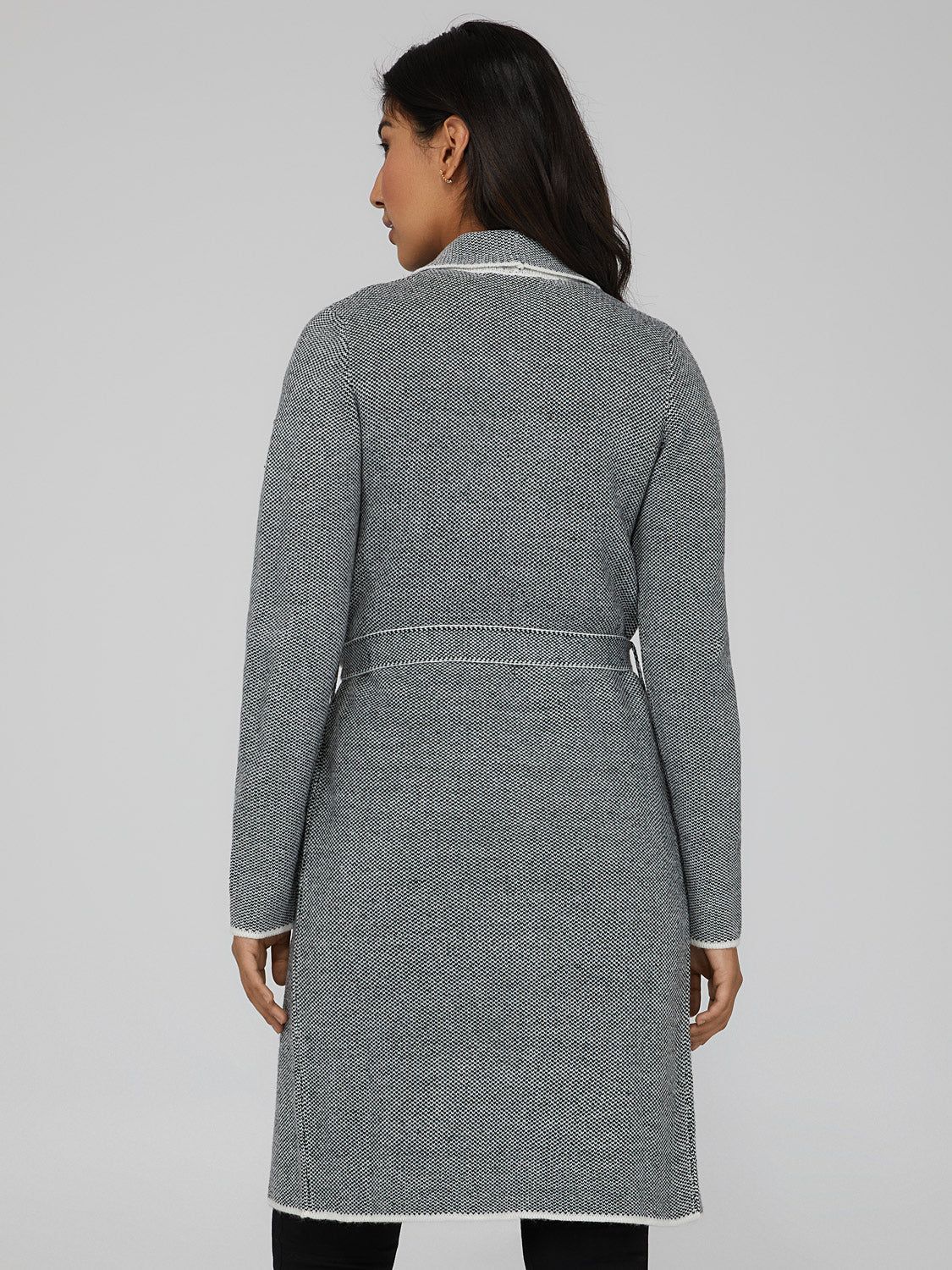 Belted Shawl Collar Sweater sold by Suzy Shier product image thumbnail 4