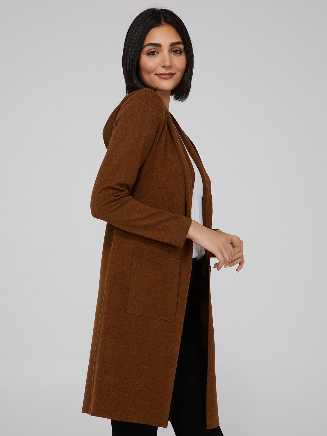 Long Hoodie Sweater sold by Suzy Shier product image thumbnail 2