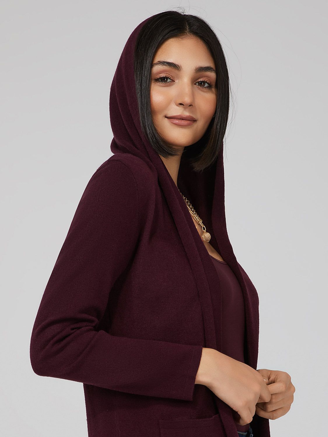 Long Hoodie Sweater sold by Suzy Shier product image thumbnail 6