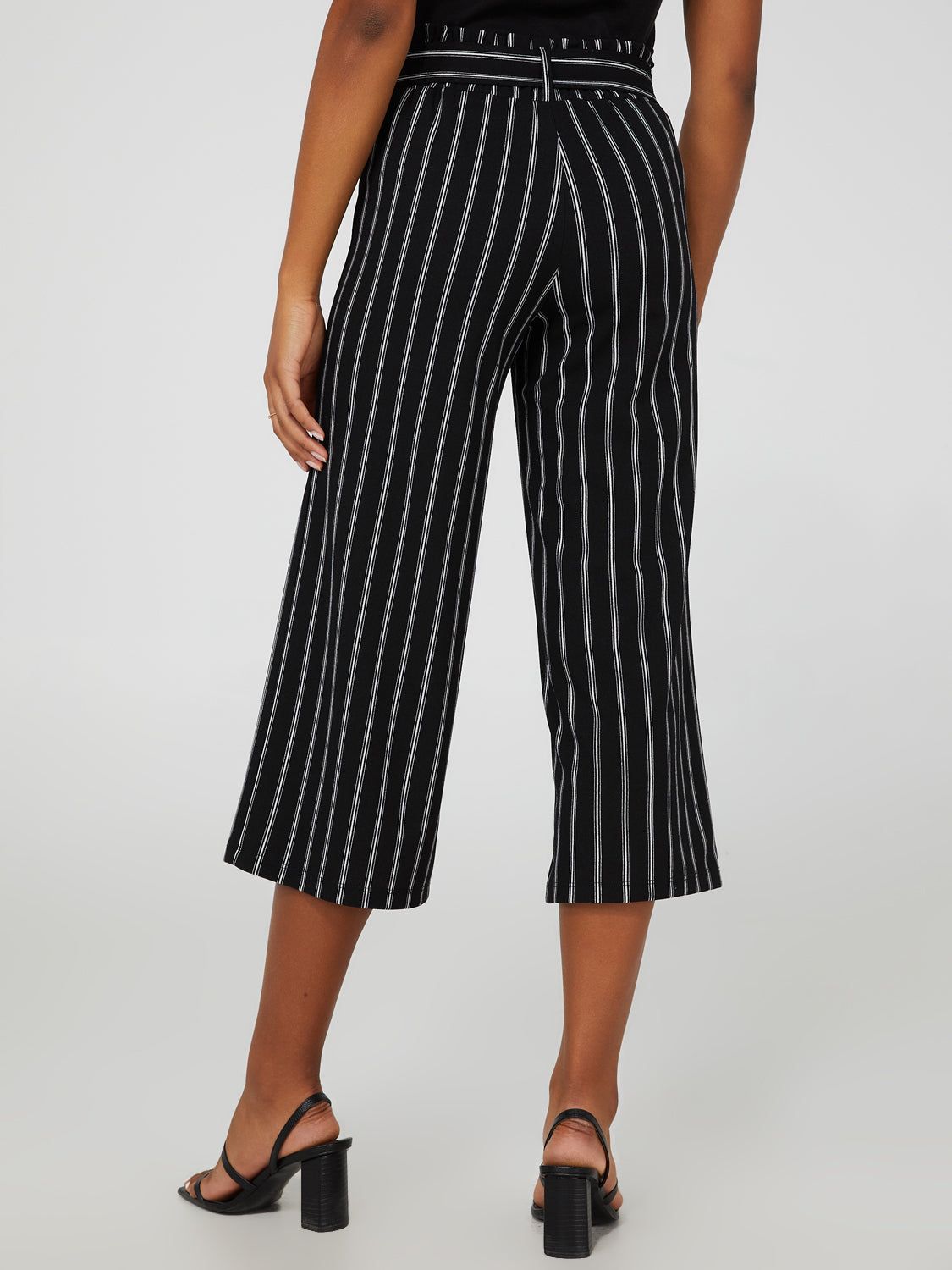 MTOR ［BELT］PINSTRIPE WRAP BELT、PANTS 38 Pinstripe Gaucho Pants With Self Belt | Parallel