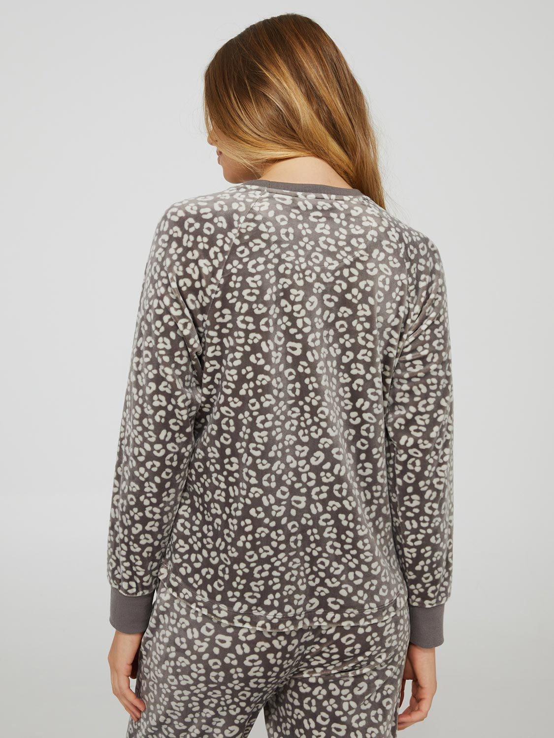 Animal Print Velour Pajama Set sold by Suzy Shier product image thumbnail 5