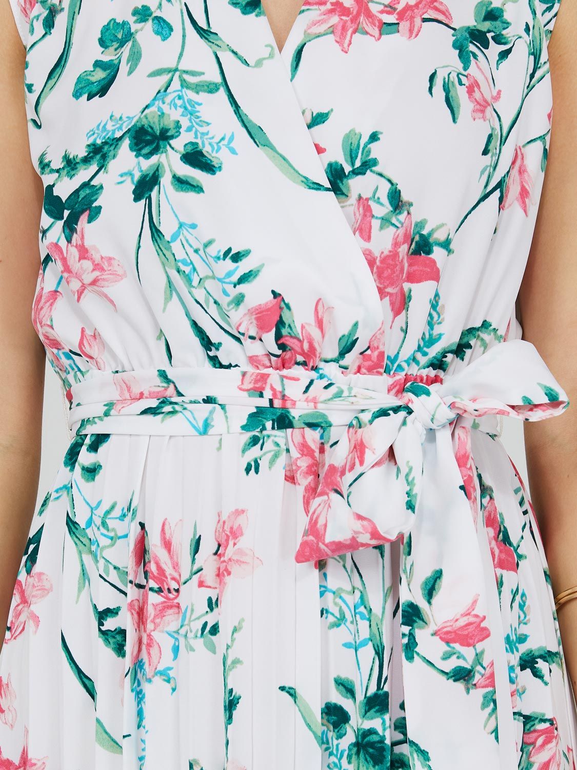 Printed Collared Midi Dress With Pleated Skirt sold by Suzy Shier product image thumbnail 6