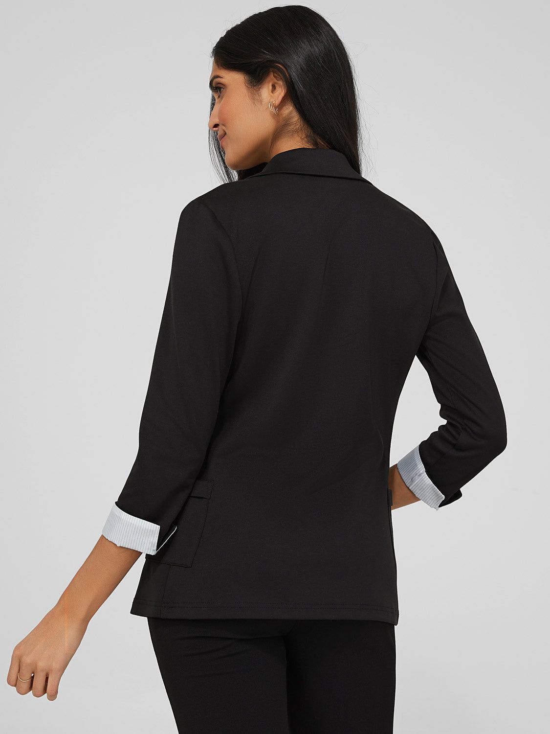 3/4 Cuffed Sleeve Blazer sold by Suzy Shier product image thumbnail 12