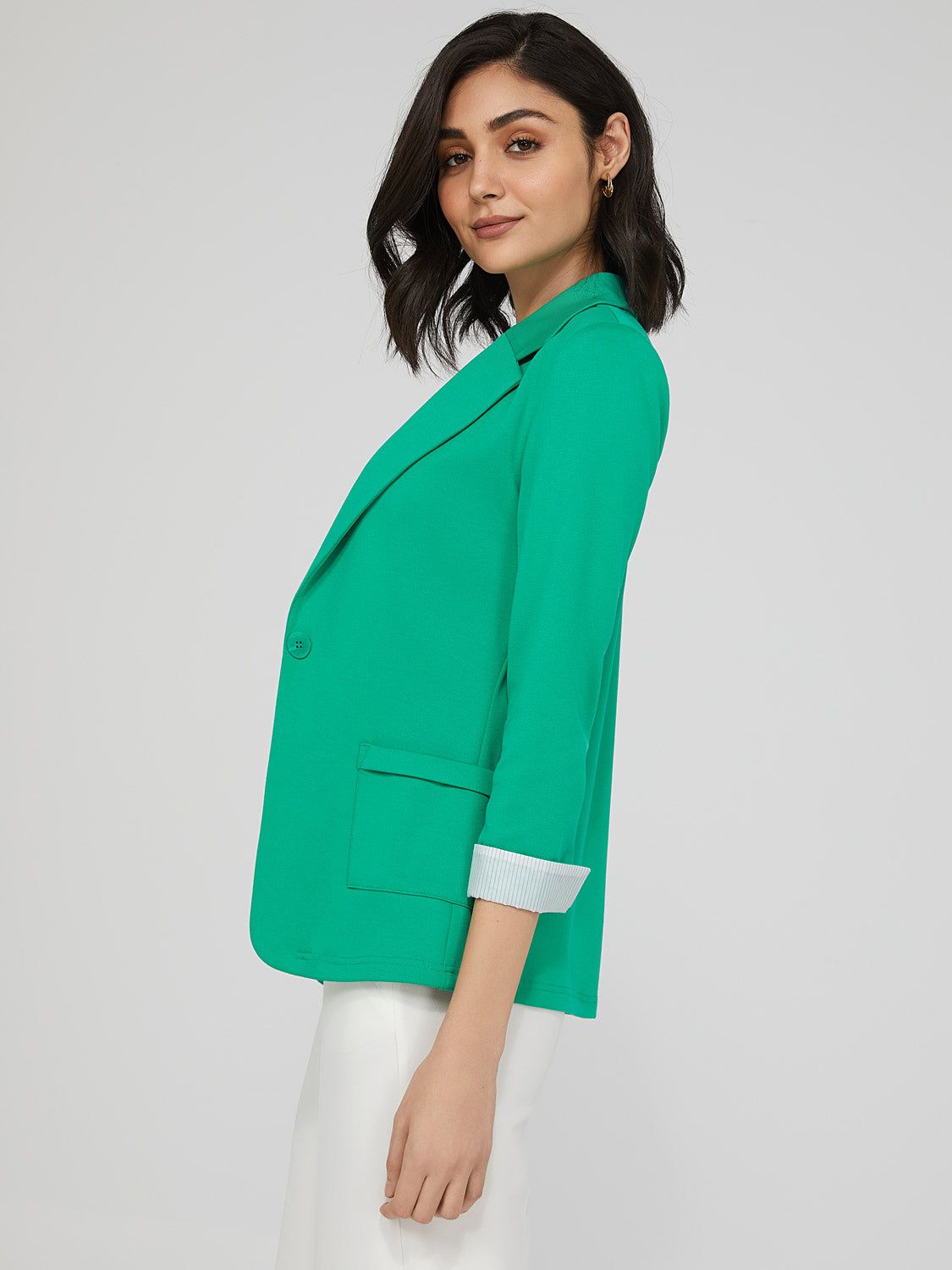 3/4 Cuffed Sleeve Blazer sold by Suzy Shier product image thumbnail 7