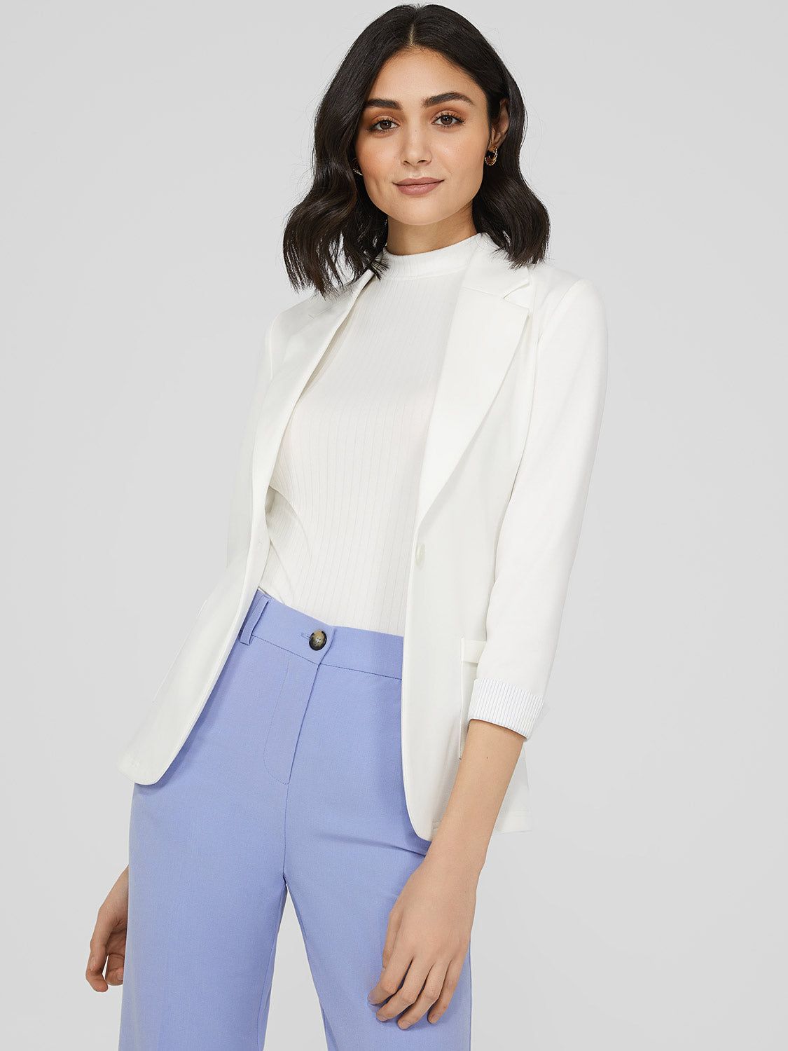 3/4 Cuffed Sleeve Blazer sold by Suzy Shier product image thumbnail 2