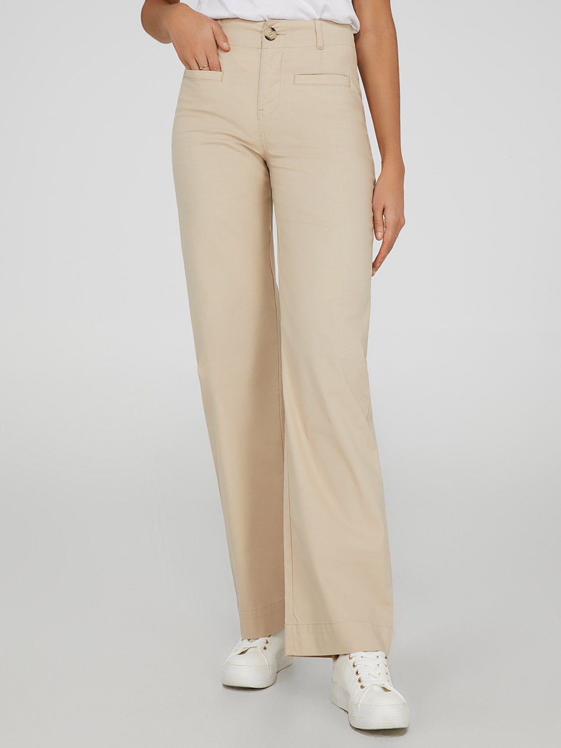 High-Waisted Wide Leg Pants sold by Suzy Shier product image thumbnail 5