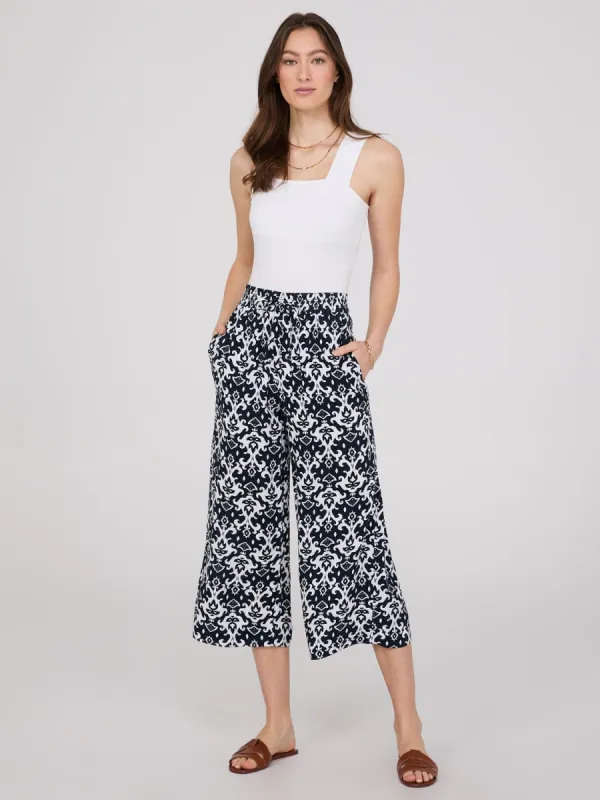 Ikat Print Gaucho Pants sold by Suzy Shier