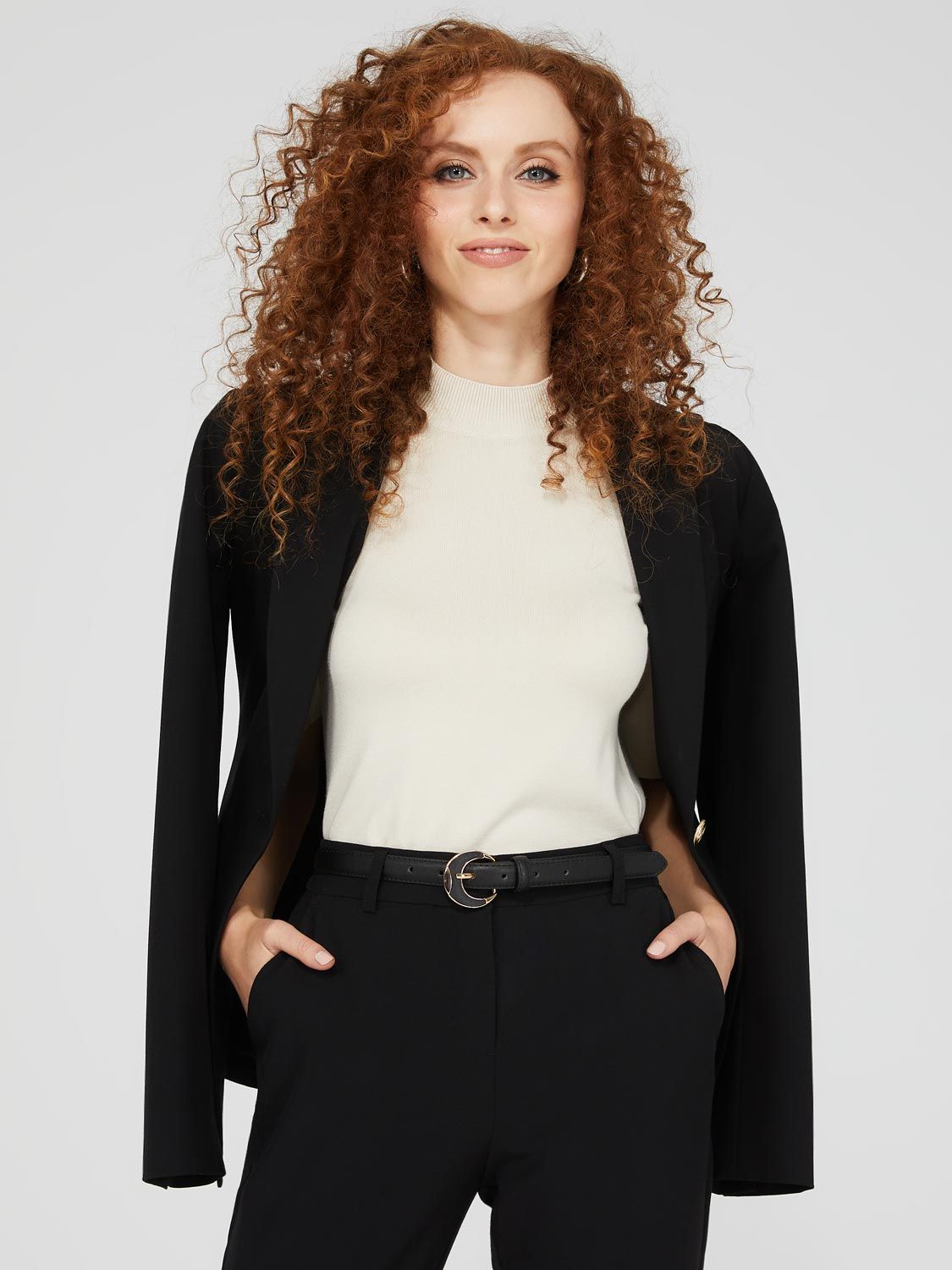 Moon Buckle Skinny Belt sold by Suzy Shier product image thumbnail 2