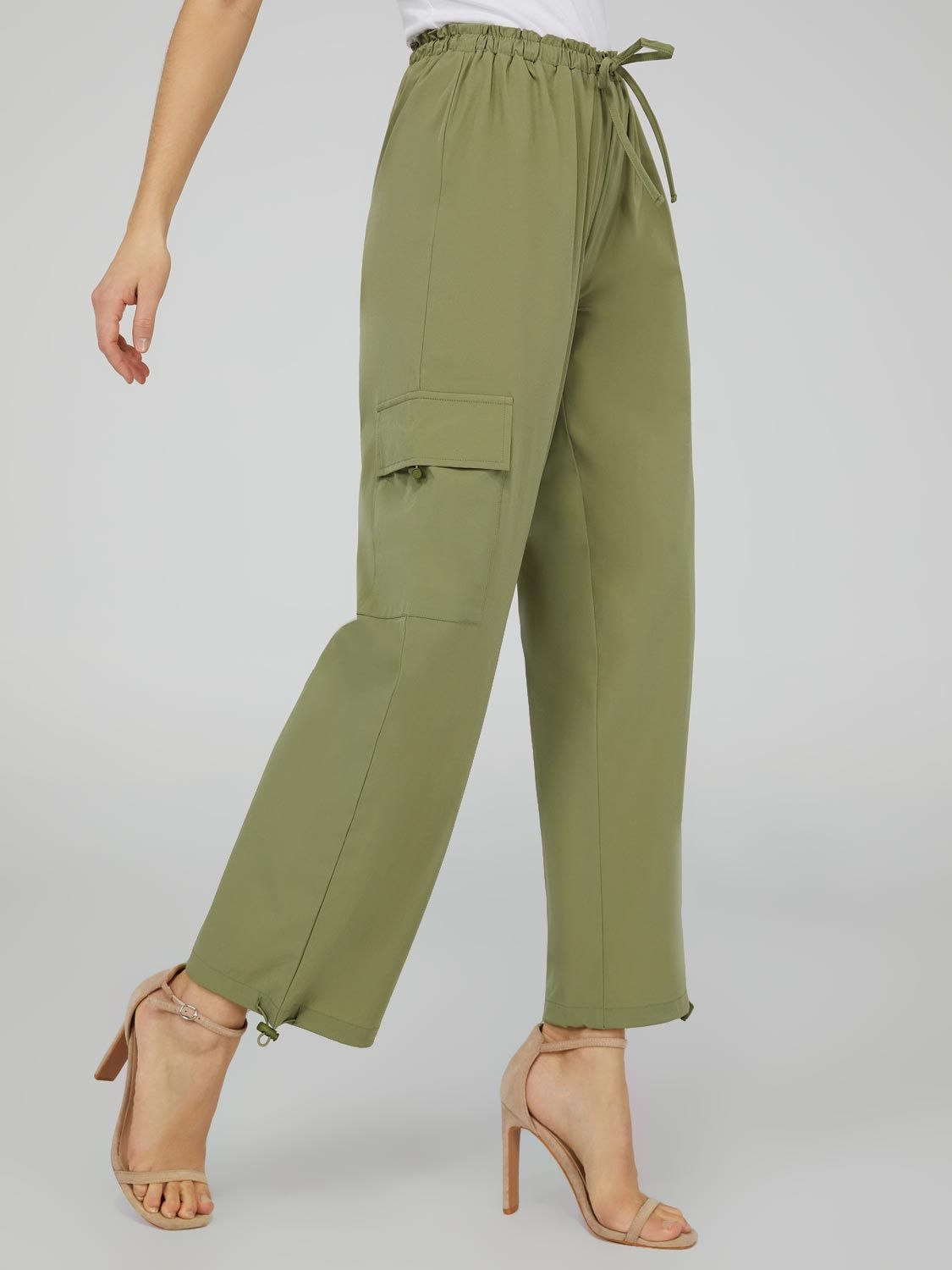 Parachute Pants With Cargo Pockets sold by Suzy Shier product image thumbnail 4