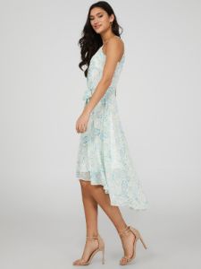 Halter Printed Chiffon Midi Dress sold by Suzy Shier