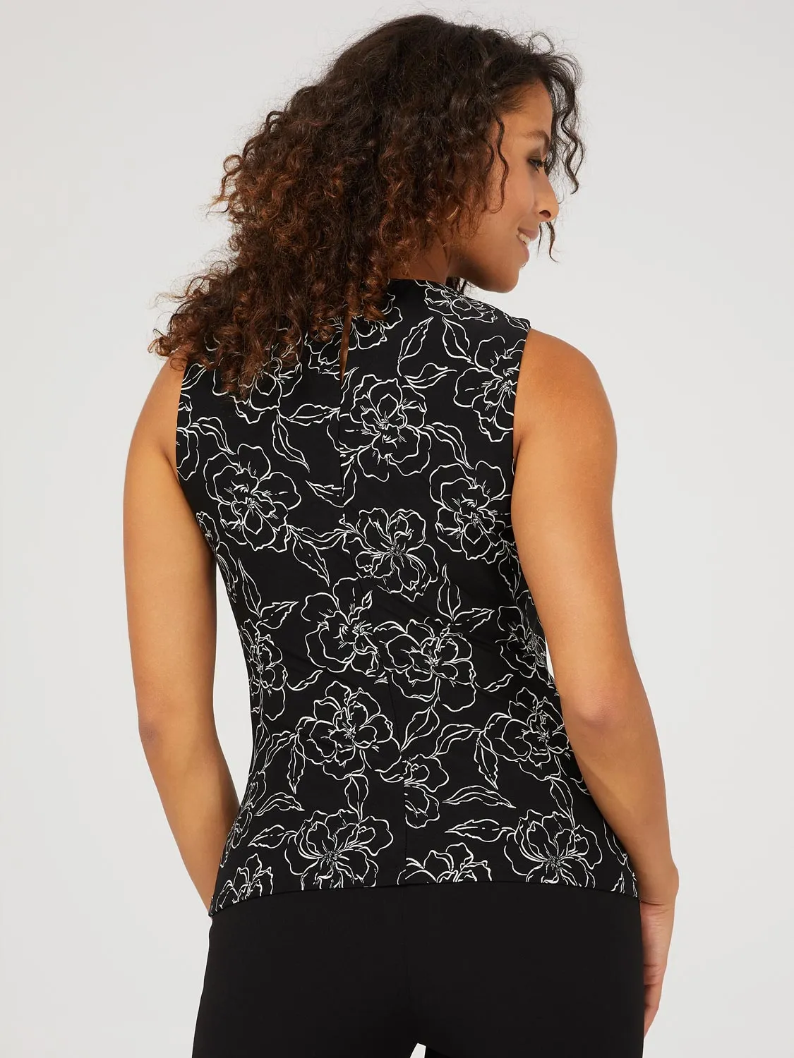 Floral Print Sleeveless Top sold by Suzy Shier product image thumbnail 5