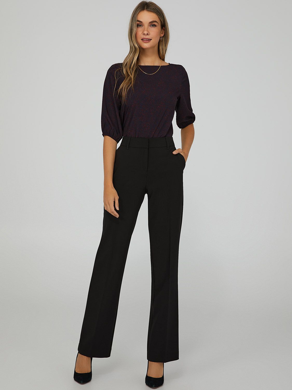 Straight Leg Trousers sold by Suzy Shier