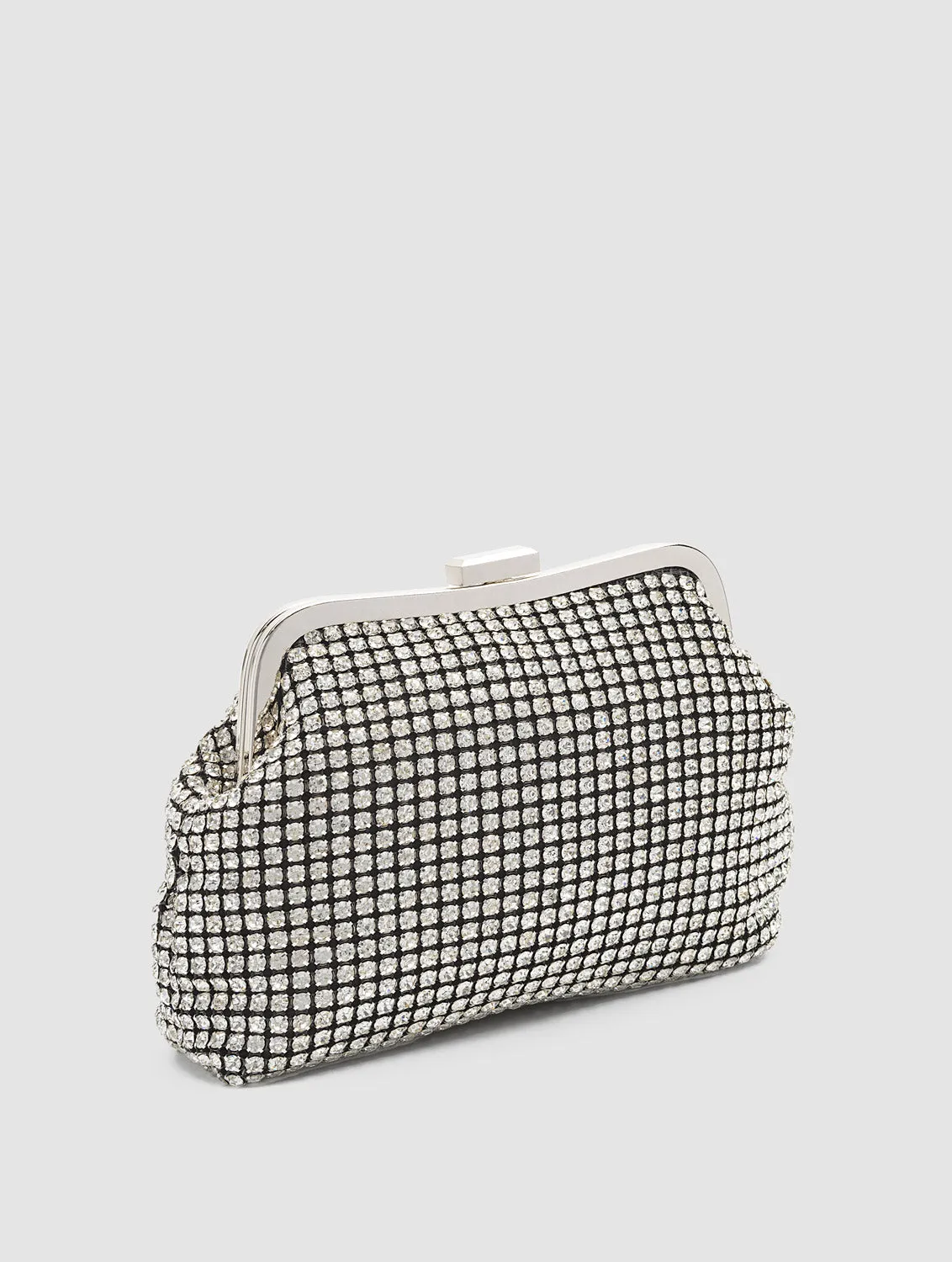 Rhinestone Minaudiere Pouch sold by Suzy Shier product image thumbnail 3