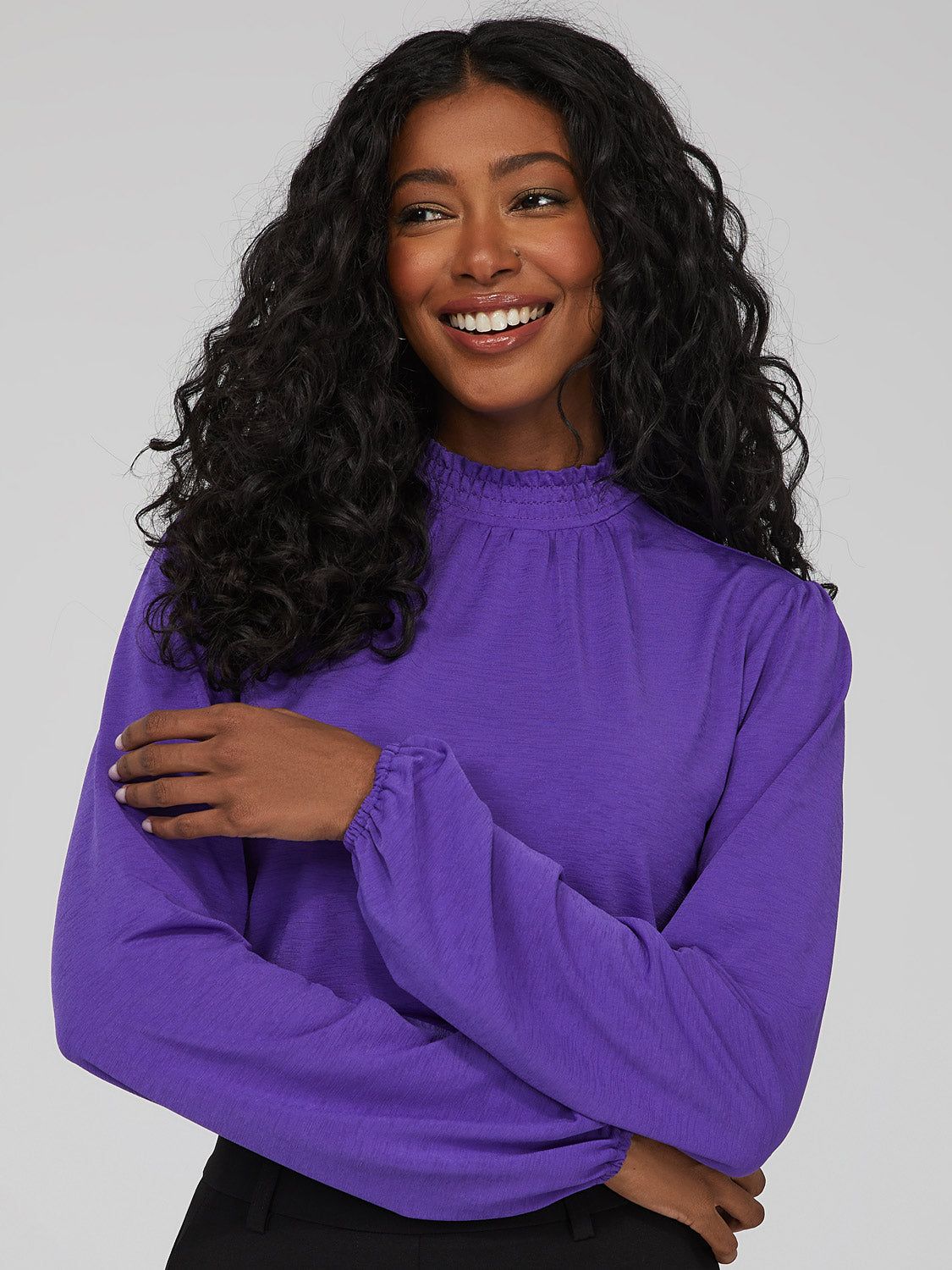 Bubble Sleeve Top sold by Suzy Shier product image thumbnail 2