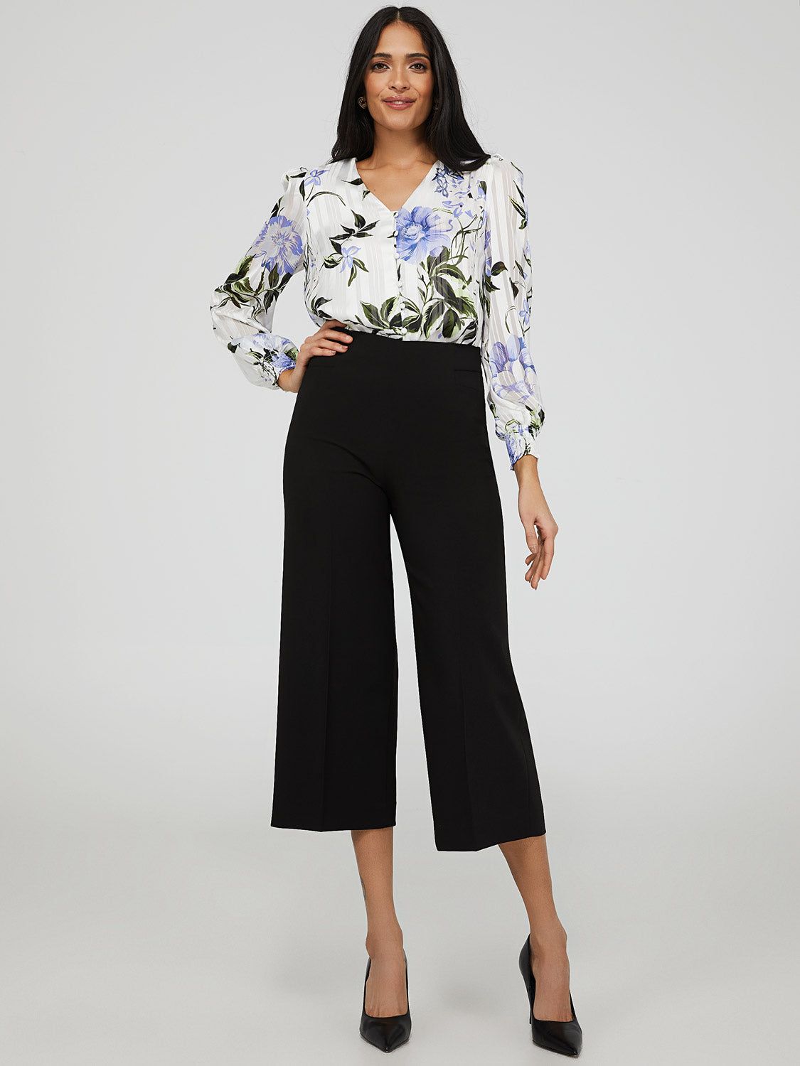 High Waisted Gaucho Pants sold by Suzy Shier product image thumbnail 14