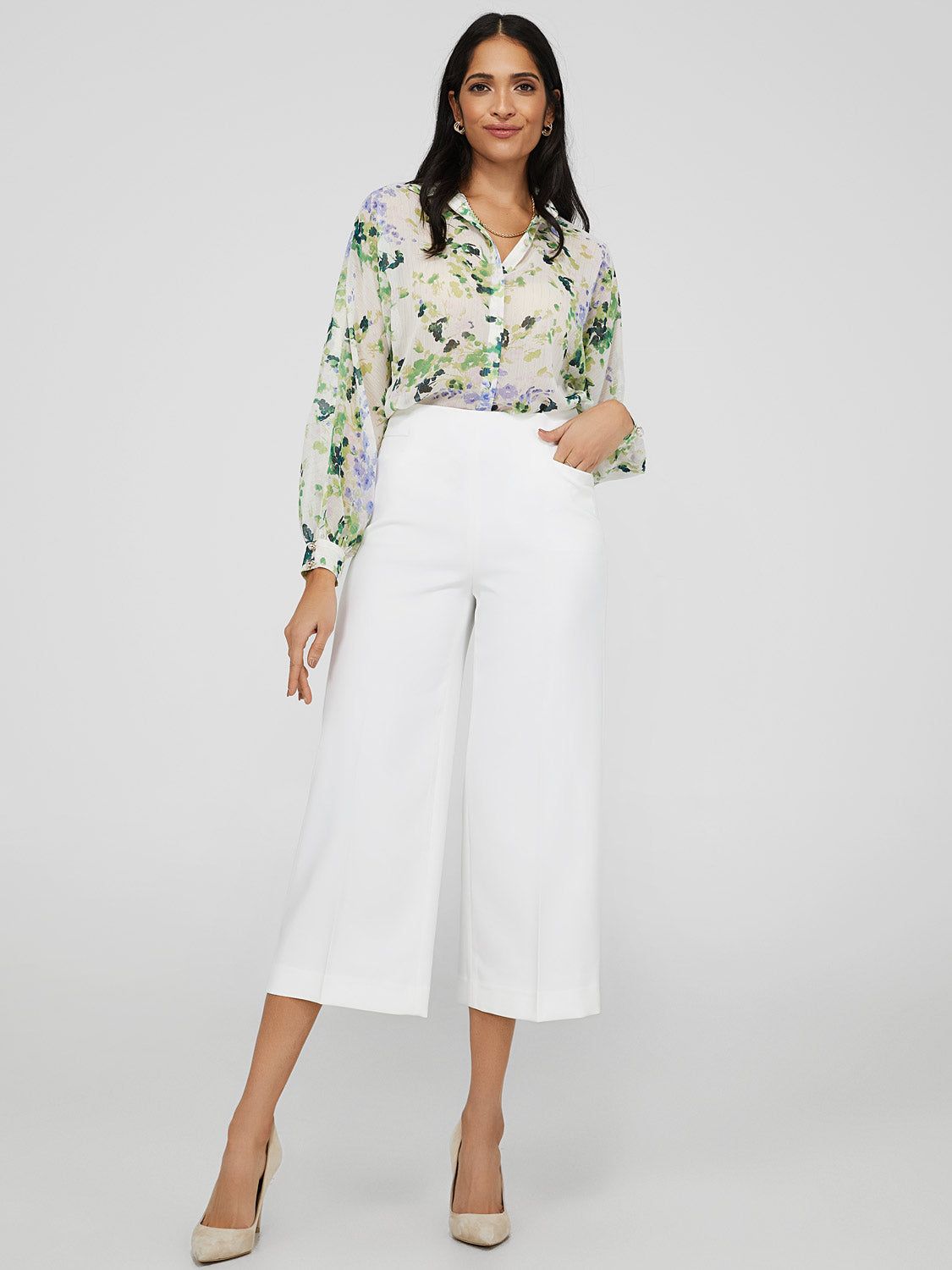 High Waisted Gaucho Pants sold by Suzy Shier