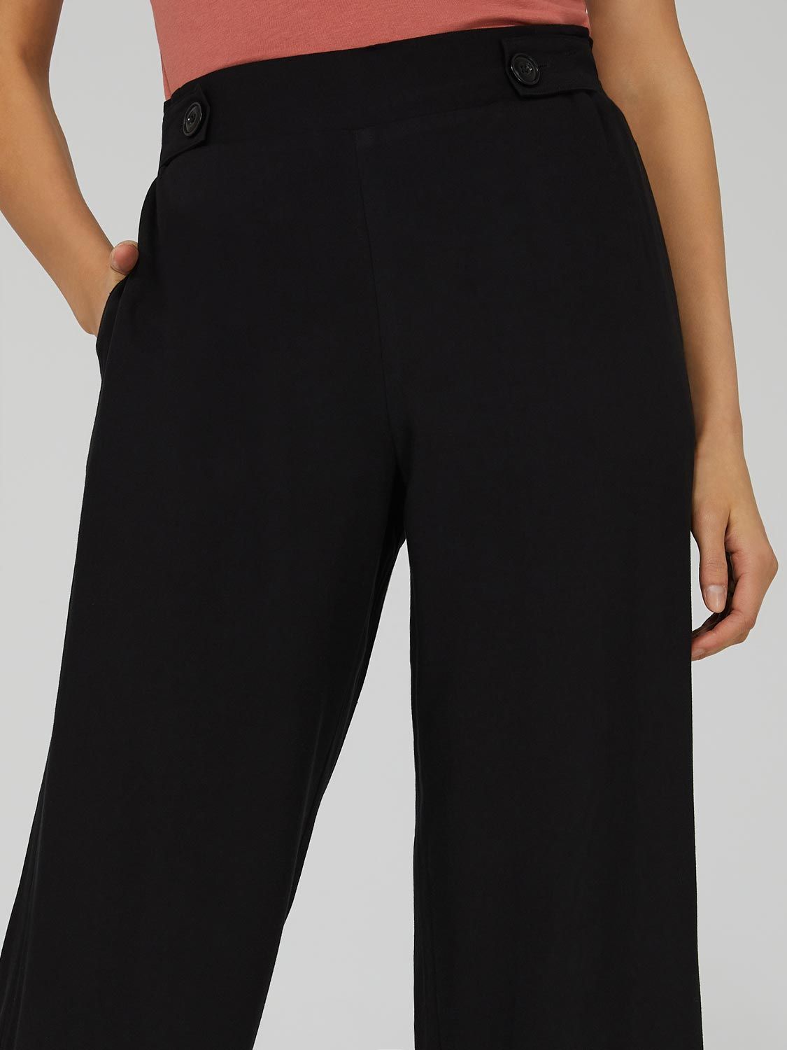 High-Rise Wide Leg Gaucho Pants sold by Suzy Shier product image thumbnail 3