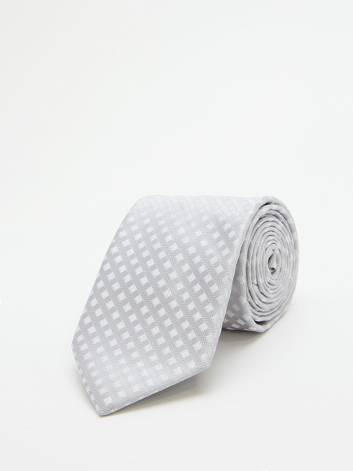 Tonal Diamond Motif Tie sold by Suzy Shier