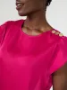 Satin Tulip Sleeve Blouse sold by Suzy Shier
