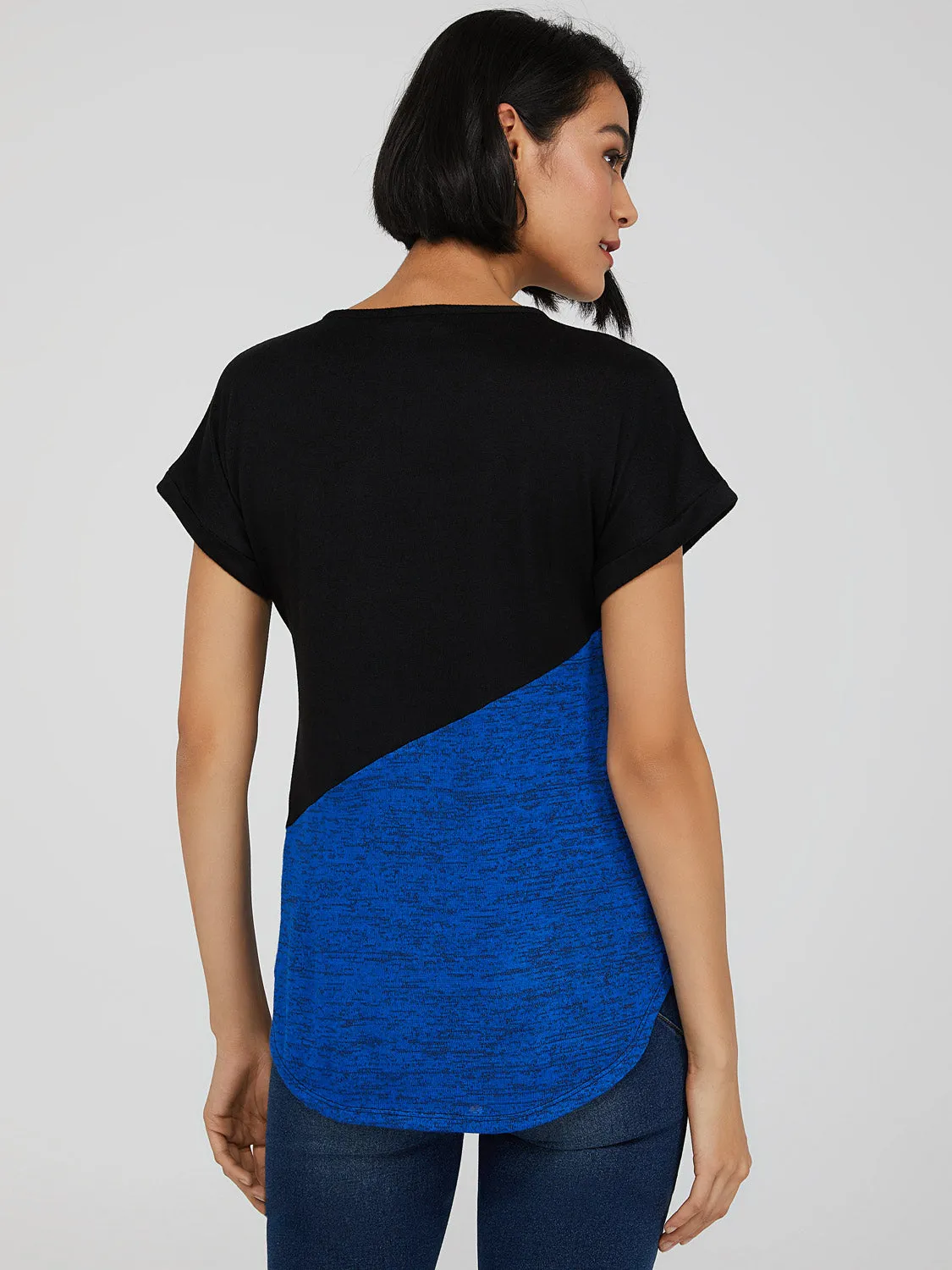 Dolman Sleeve Colour Block T-Shirt sold by Suzy Shier product image thumbnail 4