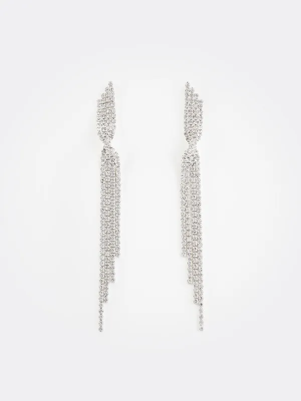 Jewelled Twist Fringe Earring sold by Suzy Shier