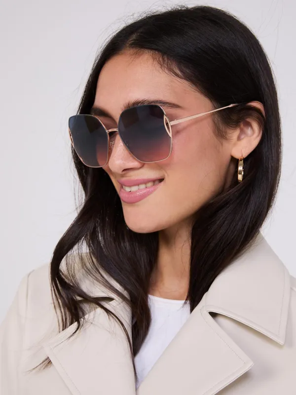 Oversized Frameless Sunglasses sold by Suzy Shier
