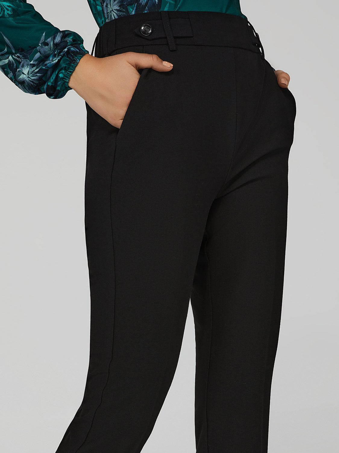 Straight Leg Pants With Tab Detail sold by Suzy Shier product image thumbnail 2