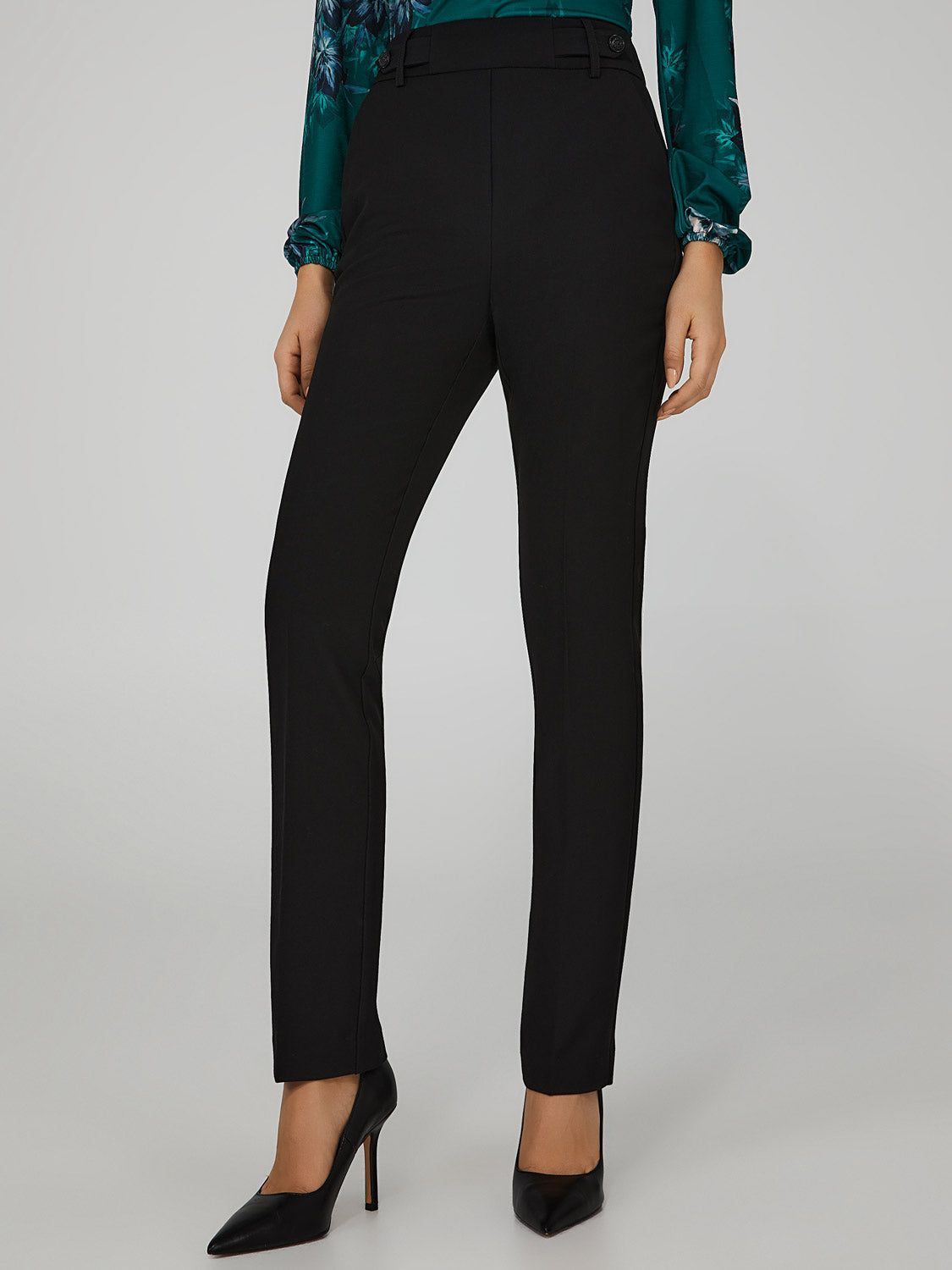 Straight Leg Pants With Tab Detail sold by Suzy Shier product image thumbnail 3